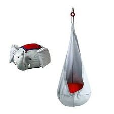 Set Ikea Ekorre e Sagosten (poltrona dondolo sospesa e Pouff cuscino)