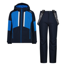 CMP Set sci da bambino in twill Giacca con cappuccio e pantalone bambino Royal