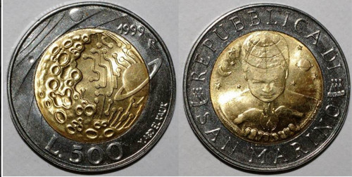Lire 500 repubblica di - lire,