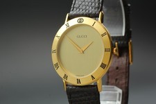 [Quasi MINT] GUCCI 3000.2.M Orologio da uomo al quarzo vintage quadrante...