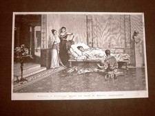 Esposizione d'Arte di Brera del 1876 Schiavo e padrona Quadro di De Martini