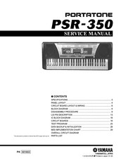 Manuale di servizio per Yamaha