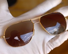 Occhiali Cartier Tank montatura vintage oro 1988 raro 59_18 