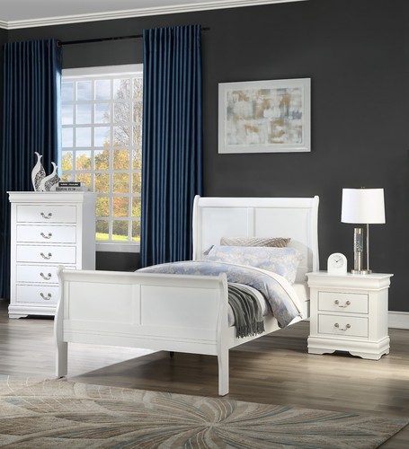 Set comodino letto bianco