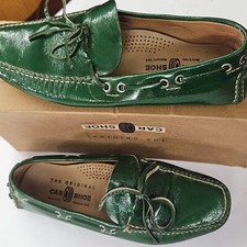 car shoe uomo verde vernice num.41