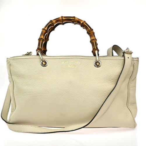 Borsa gucci logo bambù vie - borsa, 2