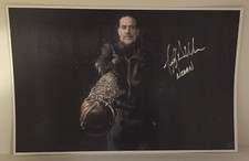 Foto firmata Jeffrey Dean Morgan 11x17 The Walking Dead Negan COA ologramma