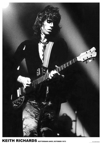 Poster rolling stones keith - rolling,