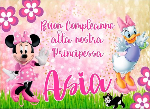 Striscione compleanno minnie - striscione,