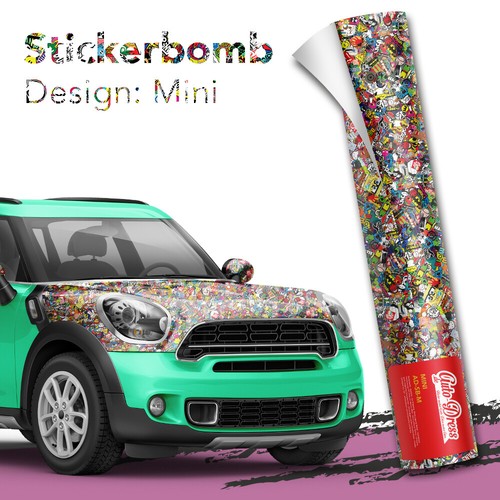 Stickerbomb pellicola auto - stickerbomb,
