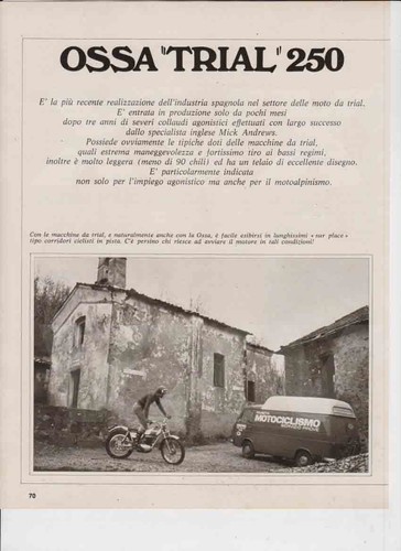 Advertising test moto ossa - advertising, test-moto