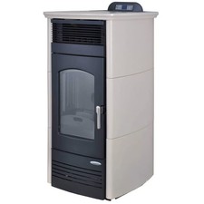 Stufa a pellet Laminox VALENTINA AIR PRESTIGE 16kW ad aria ventilata in maiolica