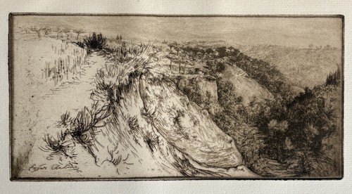 Chahine gravure eau - , forte