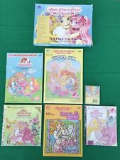 1987 LADY LOVELY LOCKS & THE PIXIETAILS "UN KIT DIVERTENTE 7 pezzi" scatola/5 libri/pastelli