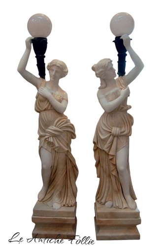 Coppia statue marmo con - coppia, di