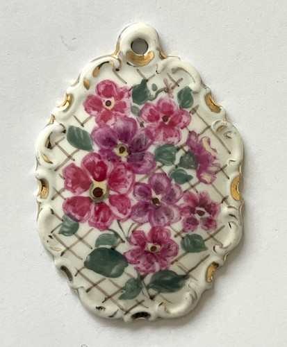 Pendente porcellana dipinto - pendente,