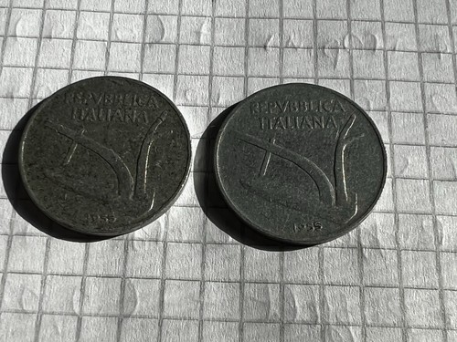 Due monete lire - due, da