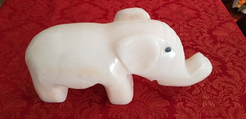 Statuetta elefante giada - statuetta,
