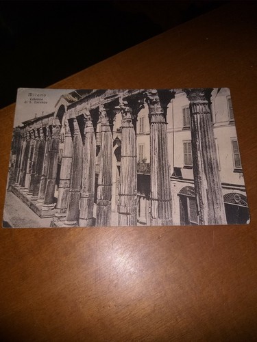 Cartolina milano colonne disan - milano,