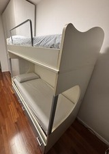 letto a castello 2 posti per ragazzi/bambini 200x90cm