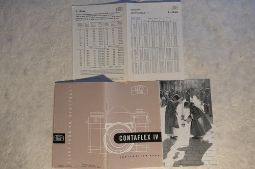 Brochure zeiss ikon - brochure, contaflex