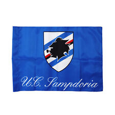 U.C. Sampdoria Bandiera Poliestere Prodotto Ufficiale Logo Misura 100X140 cm