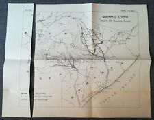 STORIA MILITARE - 81° Corso - Guerra d'Etiopia - Mappa Fronte Sud Somalo