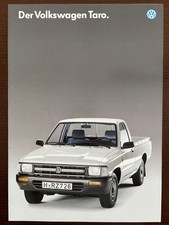VW "La Volkswagen Taro" 2 depliant - 01/1989 e 02/89 - OTTIMO