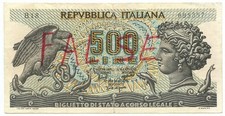 500 LIRE FALSO D'EPOCA