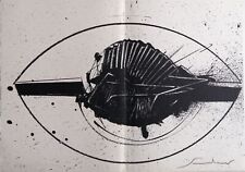 EMILIO SCANAVINO - "A mezzo della notte" Litografia orig. firmata - Upiglio 1968