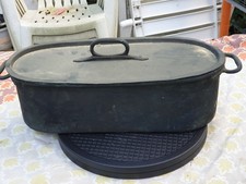 Antica Pentola In Rame Ovale Con Coperchio