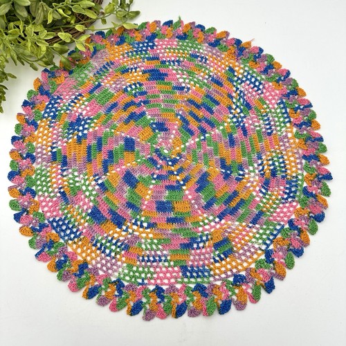 Vintage uncinetto centrino - , 11"