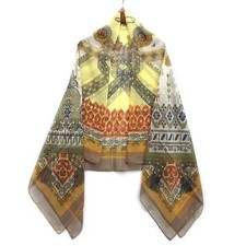 Sciarpa grande Hermes Carre 140 oro ramoscello salamoia D'Oro seta stola Aa donna