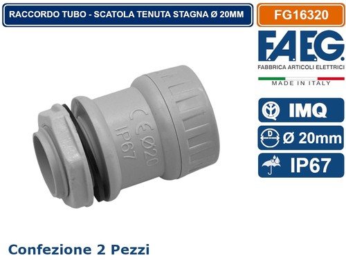 2pz raccordo tubo scatola - tubo,