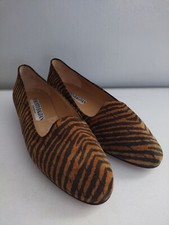 Scarpe basse FAUSTO BALDAN venezia scamosciate stampa tigre taglia 3 EU 36 donna designer