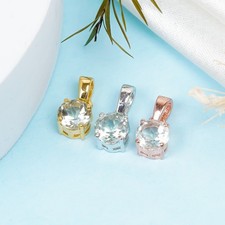 Ciondolo ametista verde 6 mm