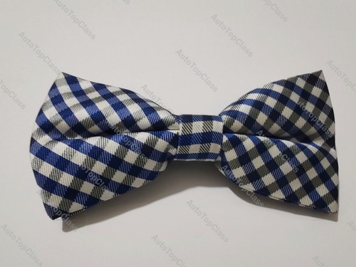 Papillon uomo blu quadretti - a,