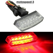 Faro fanale  fanalino posteriore  moto  a 6 led   rossi     universale  