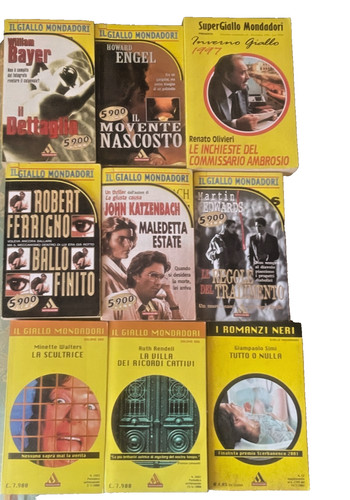 Lotto libri gialli mondadori - libri,