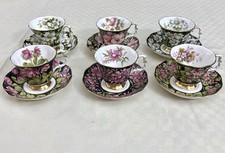 Royal Albert Provincial Flowers - Set 6 Tazze Da Tè Vintage