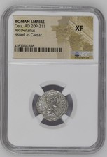 NGC XF Denario di Geta