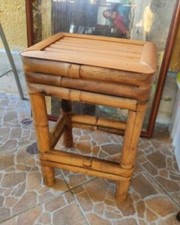 Sgabello o Tavolino in Legno Bambù Bamboo Rattan