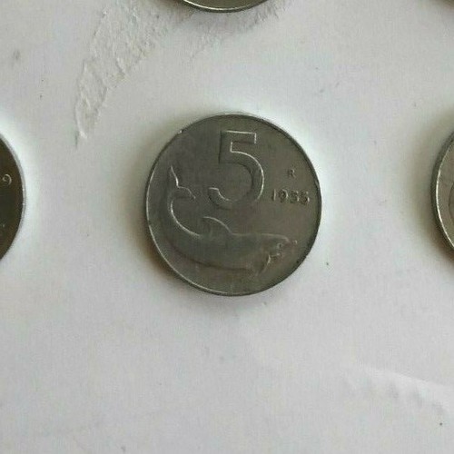 Moneta lire delfino anno - lire,