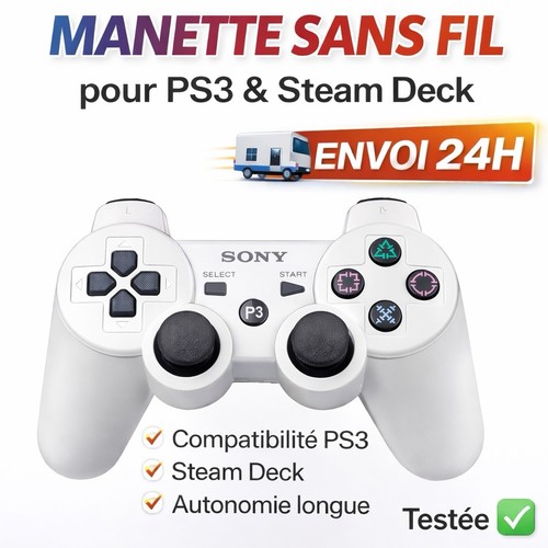 Manette jeu ps3 - jeu, bluetooth