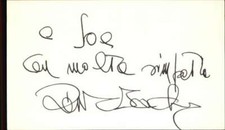 Don Backy Italian Actor Signed