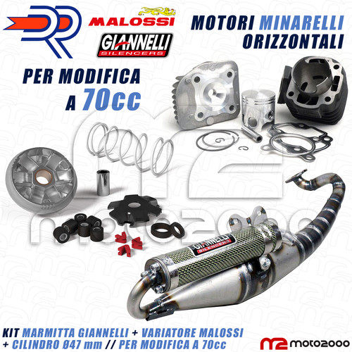 Kit cilindro 70cc - kit, marmitta