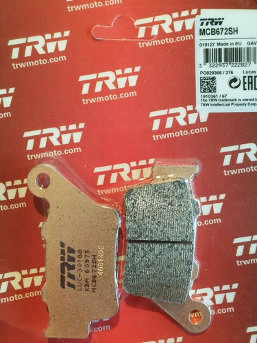 Pastiglia freno trw lucas - pastiglia,