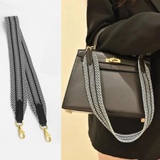 Tracolla in pelle tela larga 5