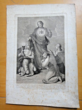 1790 circa-INCISIONE-Pio VI-TEDESCHI pittore-CALENDI incisore+