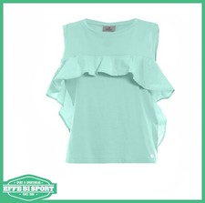 Canotta donna Deha con volants maglia senza manica tempo libero t-shirt casual
